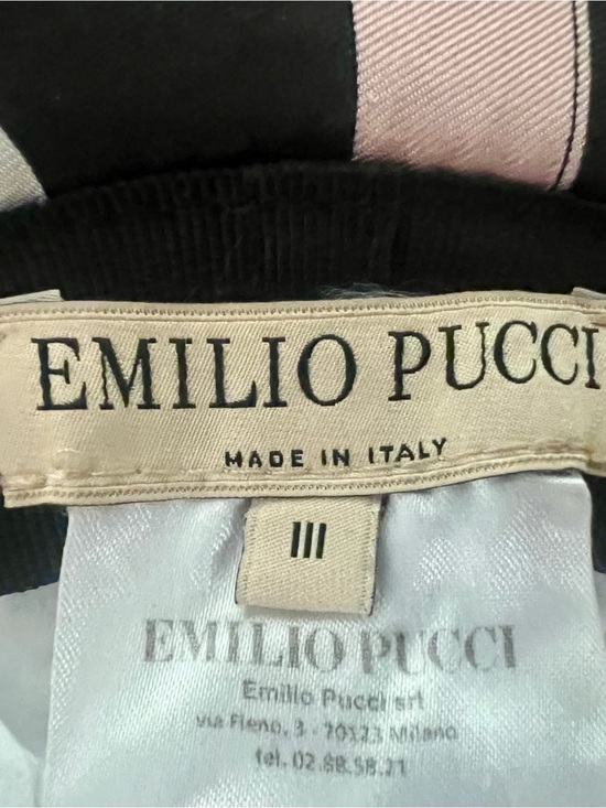 Emilio Pucci Marmo Print Silk Hat